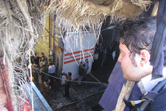 وقوع آتش سوزی در بازار همدان